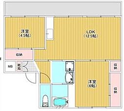 ハッピーエステート大財北 2号棟 4階/-