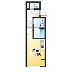 ハイツ・コロール ワンルームの間取図画像