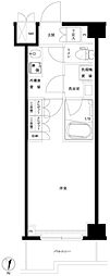 ルーブル川崎中丸子参番館 1Kの間取図画像