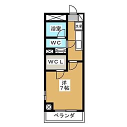 フィーノ武蔵小杉 1Kの間取図画像