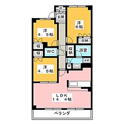S-FORT横浜青葉台 3LDKの間取図画像