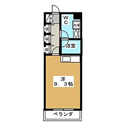 ヴィラ・エクセレ日吉 ワンルームの間取図画像