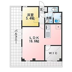 ウッドベル3 1LDKの間取図画像