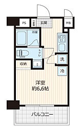 ステラコート横浜白楽 1Kの間取図画像