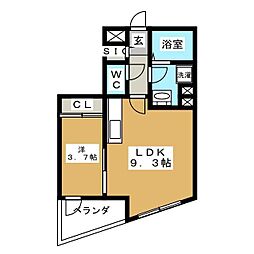KADOYA 1LDKの間取図画像