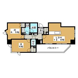 ディームス横濱青木町 2LDKの間取図画像