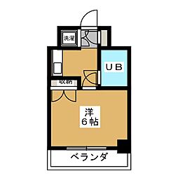 ステラコート横浜白楽 1Kの間取図画像