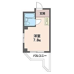 マルエイシティハイツ片倉 ワンルームの間取図画像