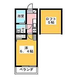 ベラヴィスタ星川 1Kの間取図画像