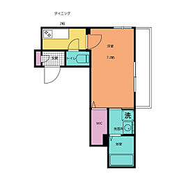 LichtWien 1Kの間取図画像