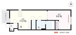 横浜市瀬谷区橋戸1丁目アパート 1LDKの間取図画像