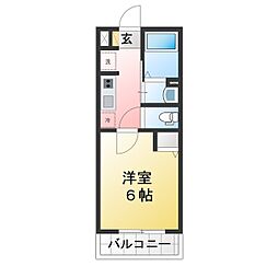 LEGEND SQUARE 横濱-瀬谷 1Kの間取図画像