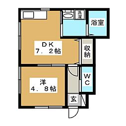 間取図画像 1DK