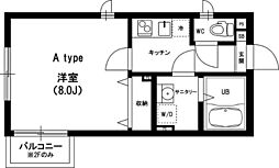 リブリ・希 1Kの間取図画像