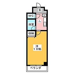 ルピナス湘南 1Kの間取図画像