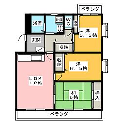エスパレス湘南 3LDKの間取図画像