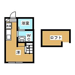フォレスト文京 ワンルームの間取図画像