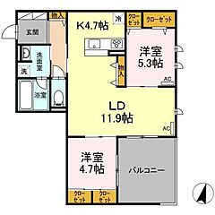 物件の間取り