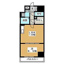 クラッテーロ相模が丘 1LDKの間取図画像