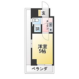 ライオンズマンション相模原第7 1Kの間取図画像