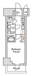 小田急伊勢原駅前マンション 1Kの間取図画像