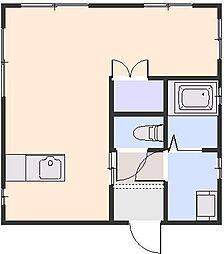 パレスN.S ワンルームの間取図画像