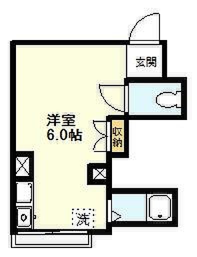 鈴木ビル 207｜東京都小金井市貫井北町5丁目(賃貸マンション1R・2階・15.00㎡)の写真 その2