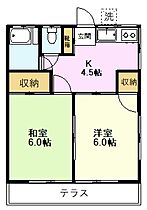 コーポ峰 101 ｜ 東京都小金井市貫井北町5丁目（賃貸アパート2K・1階・34.70㎡） その2