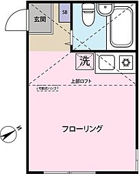 レガーロ根岸 2階ワンルームの間取り