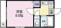 ハイツ創和 1Kの間取図画像