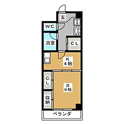 間取図画像 1K