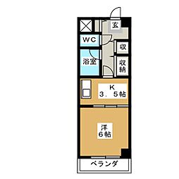 間取図画像 1K