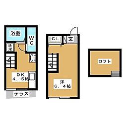 ティロ・フィナーレ 1DKの間取図画像