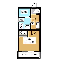 オルソ小根本フォーシーズンズ 1Kの間取図画像