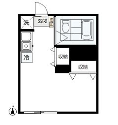 ハイツ柴田 1Kの間取図画像