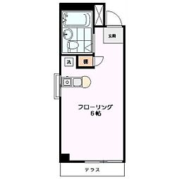 BelleForet ワンルームの間取図画像