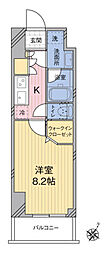 MODIERHATAGAYA 1Kの間取図画像