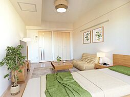 ベルズ　エイワ 405 4階1Kのリビング/ダイニング