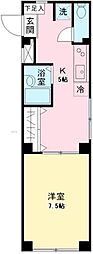 メゾンリバティー 1Kの間取図画像