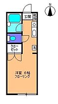 エステル堀之内 105 ｜ 東京都八王子市堀之内３丁目4-14（賃貸アパート1K・1階・19.44㎡） その2