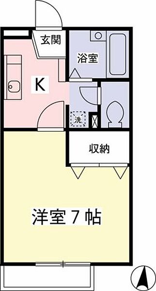プロシード 103｜東京都八王子市大塚(賃貸アパート1K・1階・23.18㎡)の写真 その2