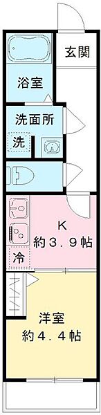 ラウレア 304｜神奈川県相模原市緑区橋本３丁目(賃貸マンション1K・3階・27.00㎡)の写真 その2