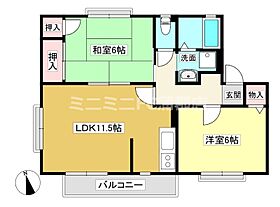 セジュール蒲北 B棟 202 ｜ 愛知県蒲郡市清田町前田（賃貸アパート2LDK・2階・53.76㎡） その2