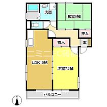 レジデンス橋詰 1-A ｜ 愛知県蒲郡市清田町橋詰（賃貸アパート2LDK・1階・54.67㎡） その2