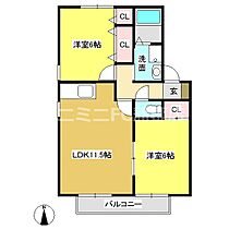 コンフォール貴船 202 ｜ 愛知県蒲郡市蒲郡町貴船（賃貸アパート2LDK・2階・53.76㎡） その2