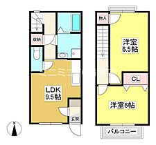 ジュネス サード ニックス　C 2 ｜ 愛知県額田郡幸田町大字菱池字荒田（賃貸タウンハウス2LDK・1階・53.00㎡） その2