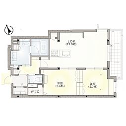 チェリーゼ 2LDKの間取図画像