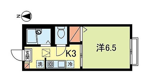 ザ・ガーディニア 101｜東京都杉並区梅里２丁目(賃貸アパート1K・1階・21.10㎡)の写真 その2