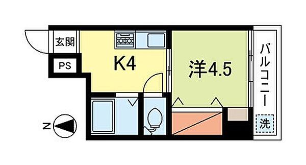 シャンボール南高円寺 202｜東京都杉並区梅里１丁目(賃貸マンション1K・2階・21.16㎡)の写真 その2