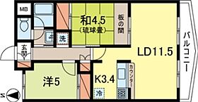 ハッピーサイドレジデンスII 205 ｜ 東京都杉並区永福１丁目（賃貸マンション2LDK・2階・55.70㎡） その2